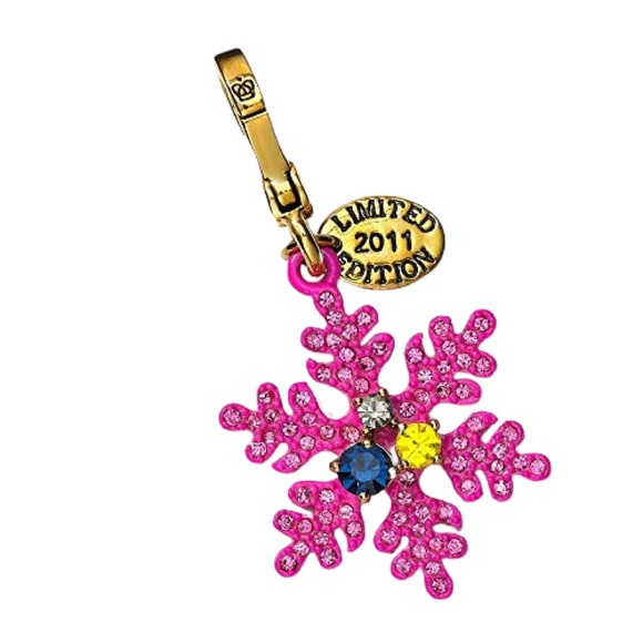 Juicy Couture Pink Snowflake Charm RARE - Picture 2 of 5
